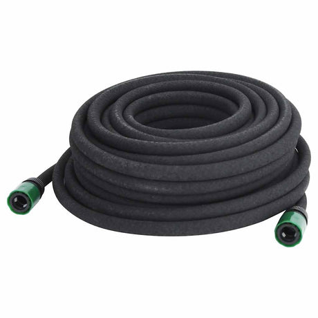 VidaXL Tropfschlauch 0,6'' 25 m Gummi schwarz