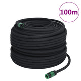 VidaXL Tropfschlauch 0,6'' 100 m Gummi schwarz