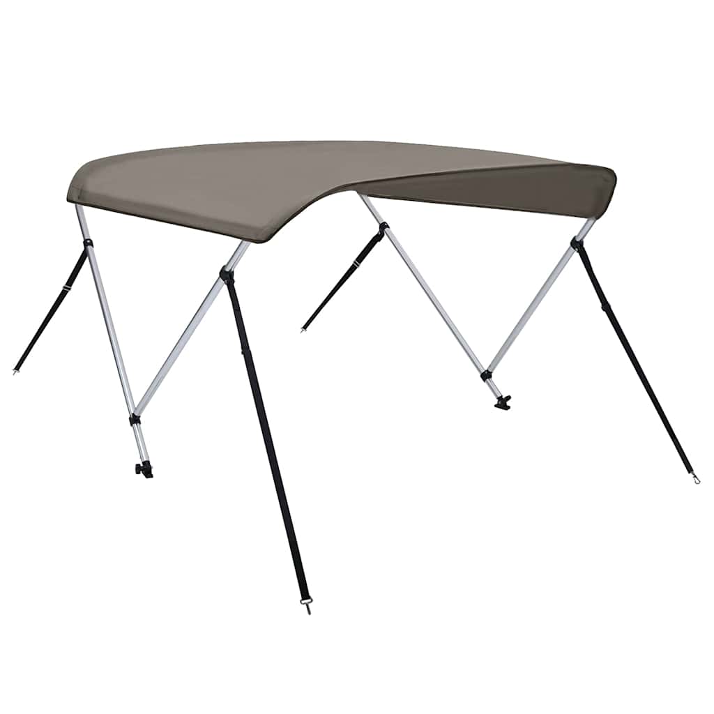 VidaXL Bimini-Top 2 Bögen 150x120x110 cm grau