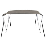 VidaXL Bimini-Top 3 Bögen 183x140x137 cm grau