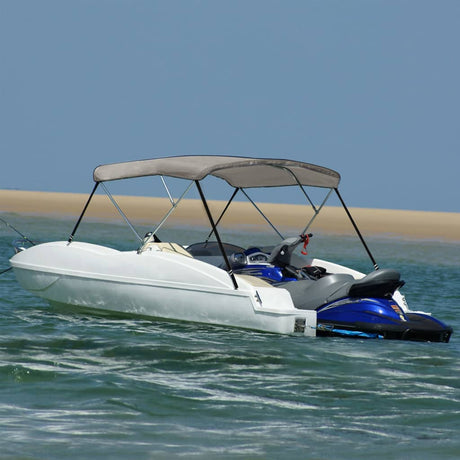 VidaXL Bimini-Top 3 Bögen 183x160x137 cm grau
