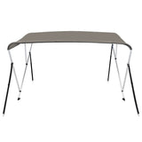 VidaXL Bimini-Top 3 Bögen 183x196x137 cm grau