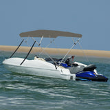 VidaXL Bimini-Top 4 Bögen 243x180x137 cm grau