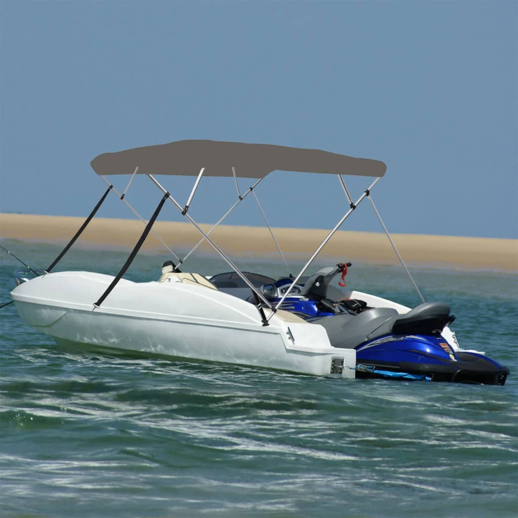 VidaXL Bimini-Top 4 Bögen 243x244x137 cm grau