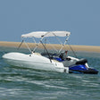 VidaXL Bimini-Top 3 Bögen mit Seitenwänden 183x(154-167)x137 cm