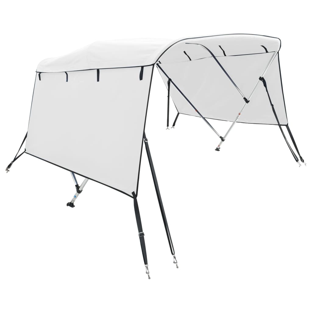 VidaXL Bimini-Top 3 Bögen mit Seitenwänden 183x(170-182)x137 cm