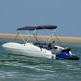 Vidaxx Bimini-Top 3 Bögen mit Seitenwänden 183x(154-167)x137 cm