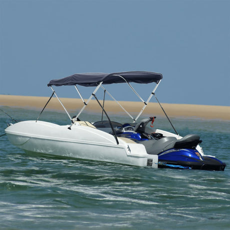 VidaXL Bimini-Top 3 Bögen mit Seitenwänden 183x(170-182)x137 cm