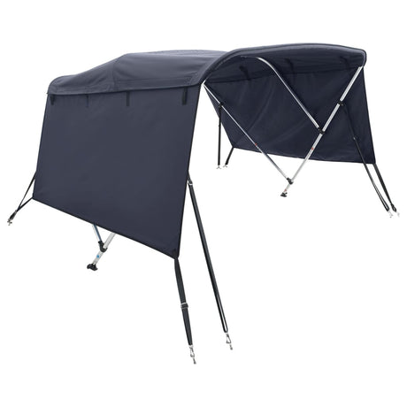 VidaXL Bimini-Top 3 Bögen mit Seitenwänden 183x(185-198)x137 cm