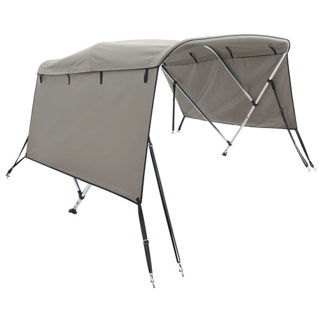 VidaXL Bimini-Top 3 Bögen mit Seitenwänden 183x(170-182)x137 cm
