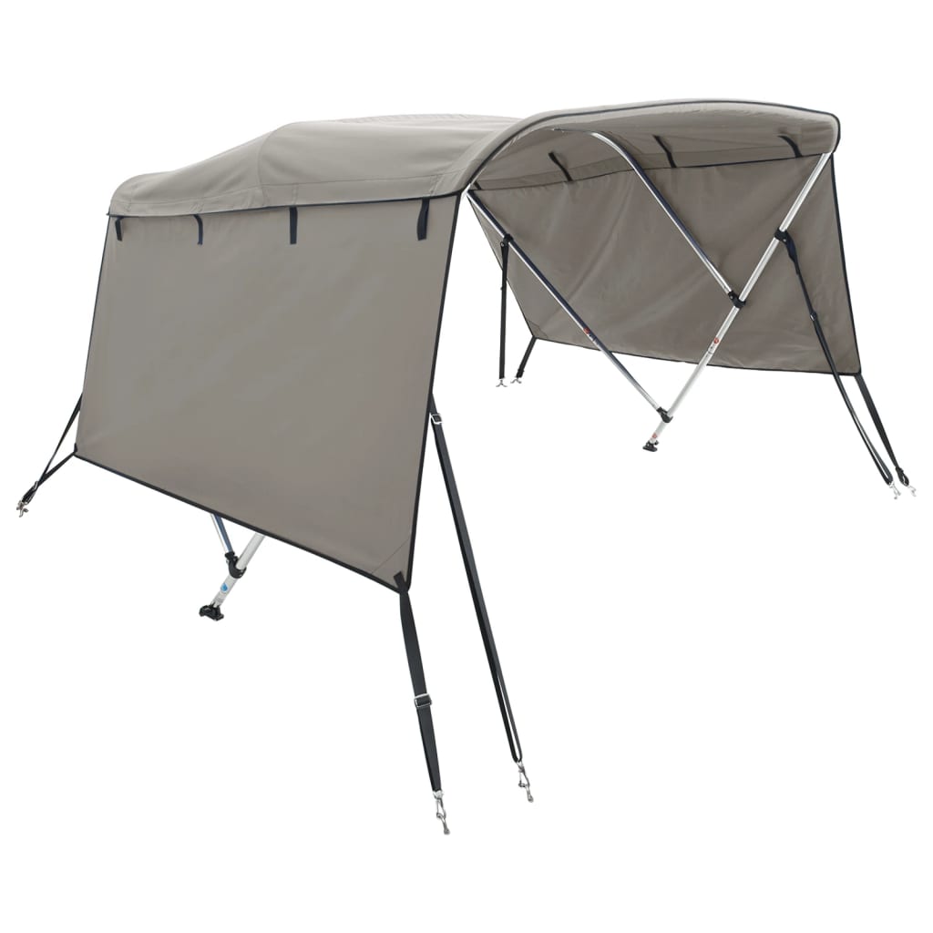 VidaXL Bimini-Top 3 Bögen mit Seitenwänden 183x(170-182)x137 cm