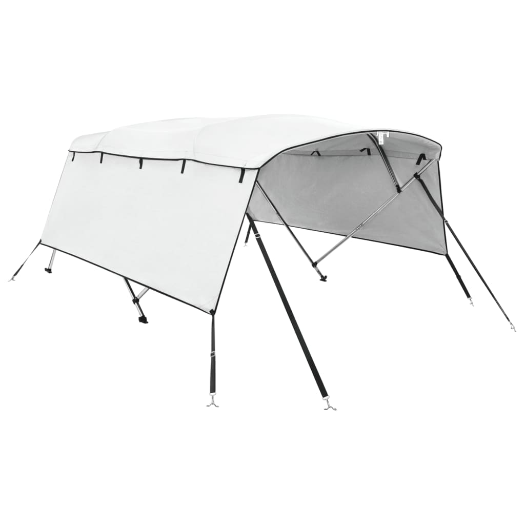 VidaXL Bimini-Top 4 Bögen mit Seitenwänden 243x(185-198)x137 cm
