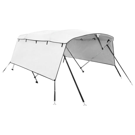 VidaXL Bimini-Top 4 Bögen mit Seitenwänden 243x(200-213)x137 cm