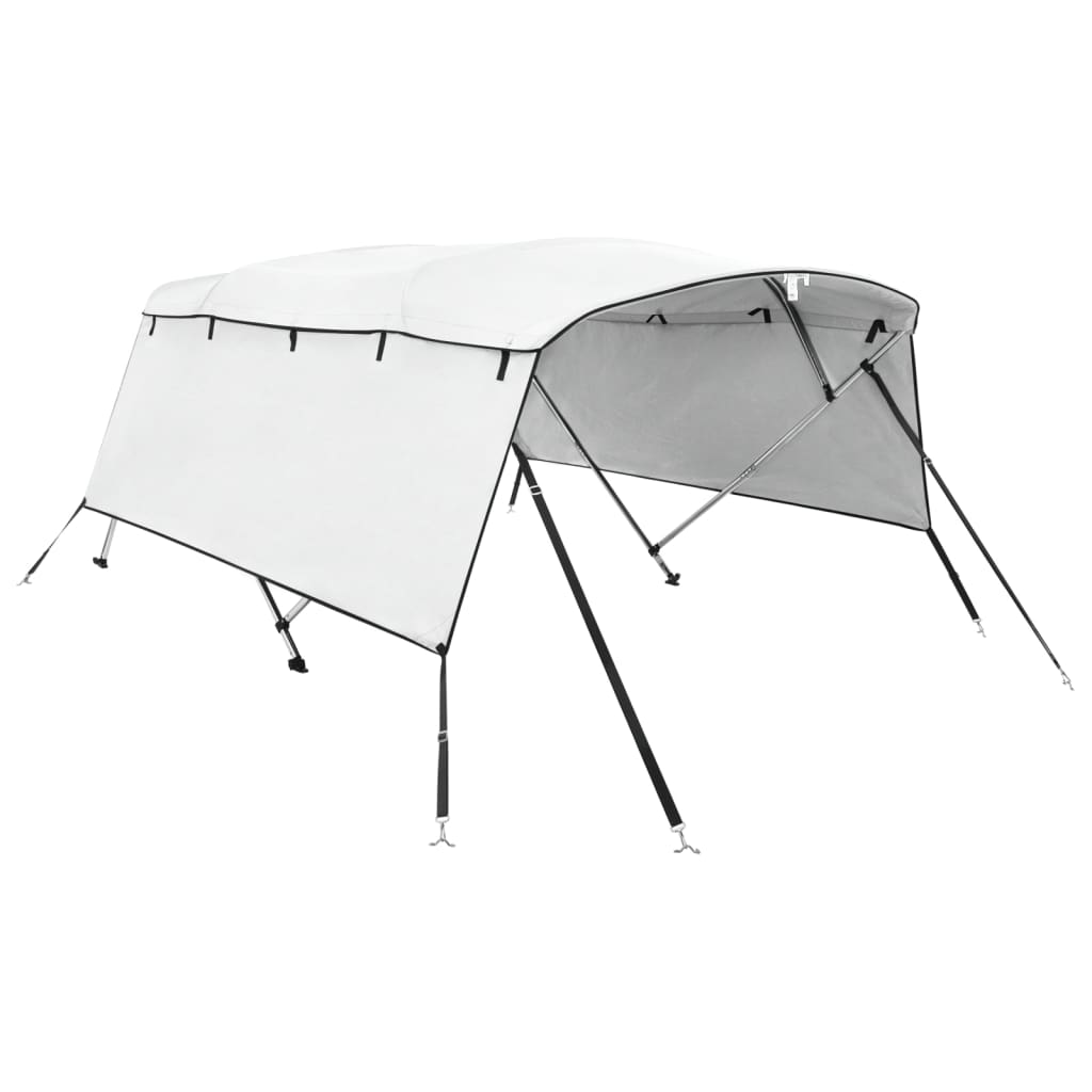 VidaXL Bimini-Top 4 Bögen mit Seitenwänden 243x(230-244)x137 cm