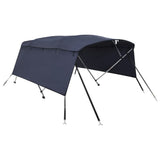 VidaXL Bimini-Top 4 Bögen mit Seitenwänden 243x(185-198)x137 cm