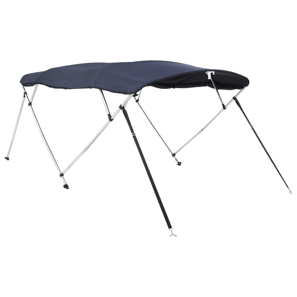VidaXL Bimini-Top 4 Bögen mit Seitenwänden 243x(185-198)x137 cm