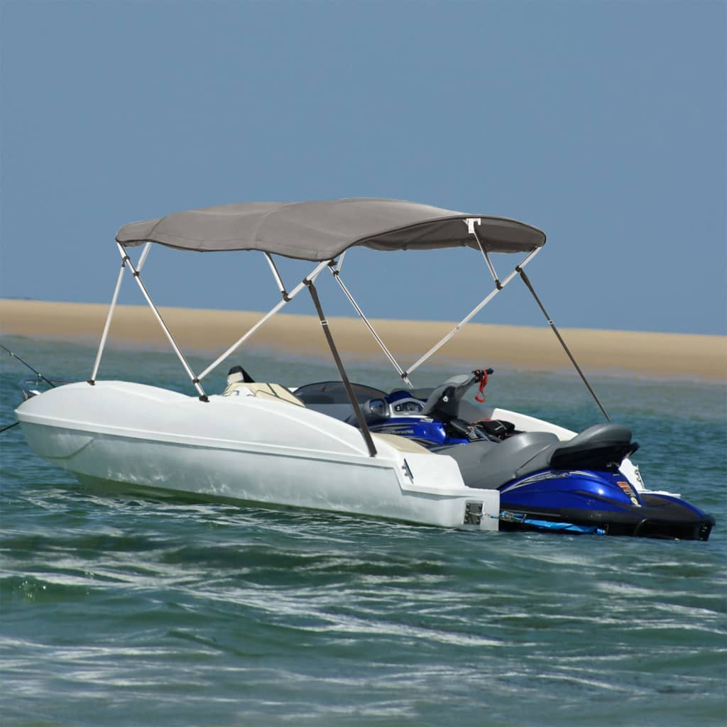 VidaXL Bimini-Top 4 Bögen mit Seitenwänden 243x(170-182)x137 cm