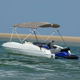 VidaXL Bimini-Top 4 Bögen mit Seitenwänden 243x(230-244)x137 cm