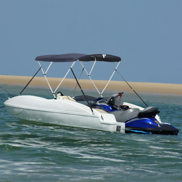 Vidaxx Bimini-Top 3 Bögen mit Netzseitenwänden 183x(185-198)x137 cm
