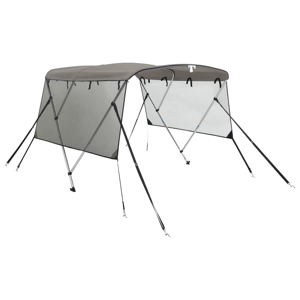 VidaXL Bimini-Top 3 Bögen mit Netzseitenwänden 183x(170-182)x137 cm