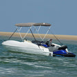 Vidaxx Bimini-Top 3 Bögen mit Netzseitenwänden 183x(185-198)x137 cm
