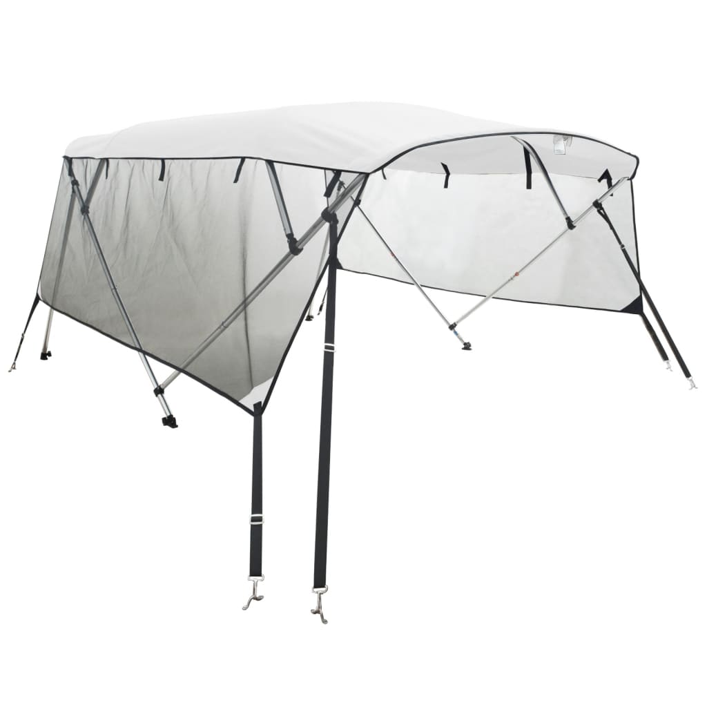 Vidaxx Bimini-Top 4 Bögen mit Netzseitenwänden 243x(170-182)x137 cm