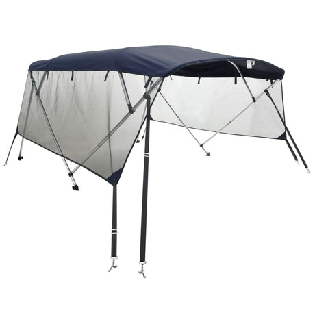 Vidaxx Bimini-Top 4 Bögen mit Netzseitenwänden 243x(170-182)x137 cm