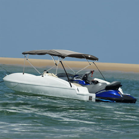VidaXL Bimini-Top 4 Bögen mit Netzseitenwänden 243x(200-213)x137 cm
