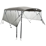 Vidaxx Bimini-Top 4 Bögen mit Netzseitenwänden 243x(230-244)x137 cm