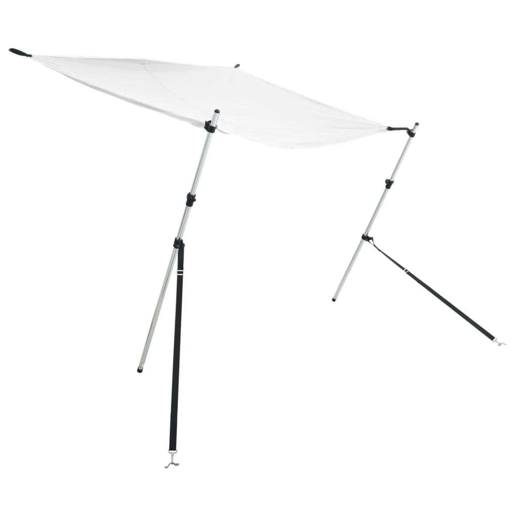 VidaXL Sonnenschutztuch T-Top 170x170x (115-183) cm weiß