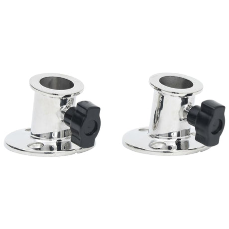 Vidaxl Bimini-Basis2 Stück für 26 mm Rundrohr aus Edelstahl