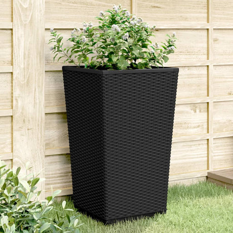 Vidaxx Pflanzgefäße 2 Stück 32,5x32,5x57 cm Polypropylen schwarz