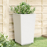 Vidaxx Pflanzgefäße 2 Stück 32,5x32,5x57 cm Polypropylen weiß