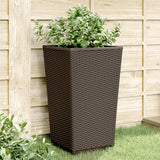 Vidaxx Pflanzgefäße 2 Stück 32,5x32,5x57 cm Polypropylen braun