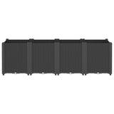 Vidaxx Pflanzgefäß 160x40x53 cm Polypropylen schwarz