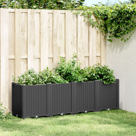 Vidaxx Pflanzgefäß 160x40x53 cm Polypropylen schwarz