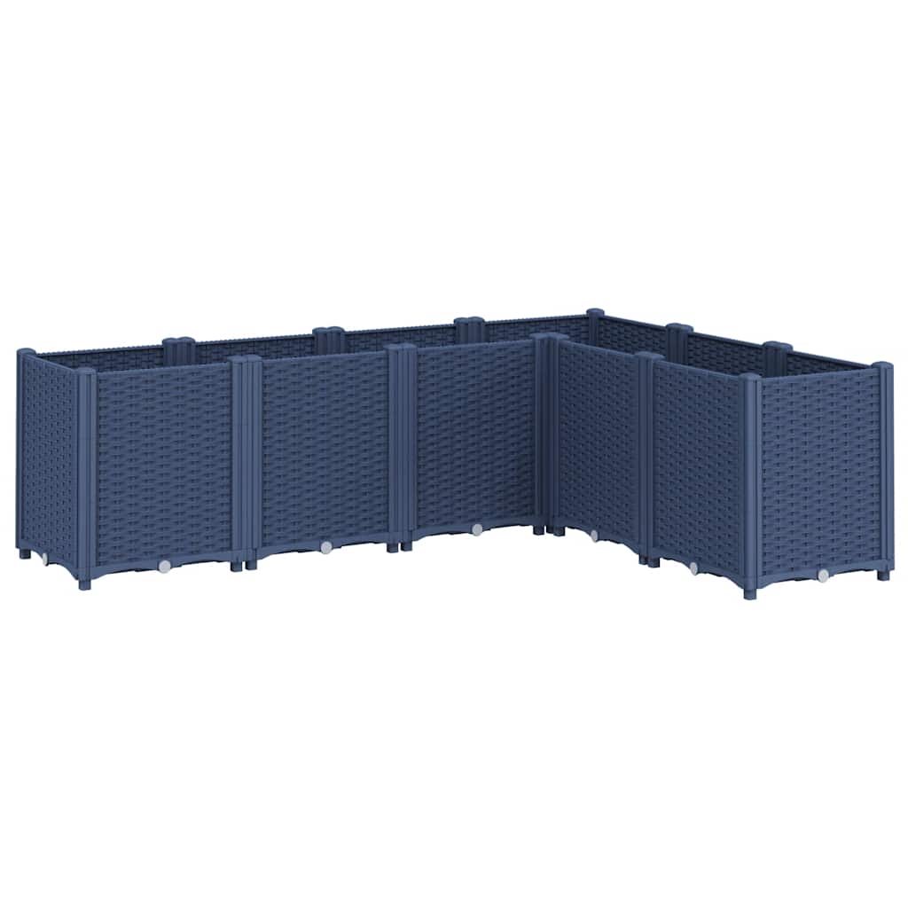 Vidaxx Pflanzgefäß 160x120x53 cm Polypropylen blaugrau