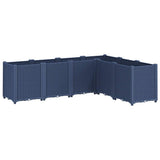 Vidaxx Pflanzgefäß 160x120x53 cm Polypropylen blaugrau