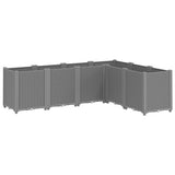 Vidaxx Pflanzgefäß 160x120x53 cm Polypropylen hellgrau