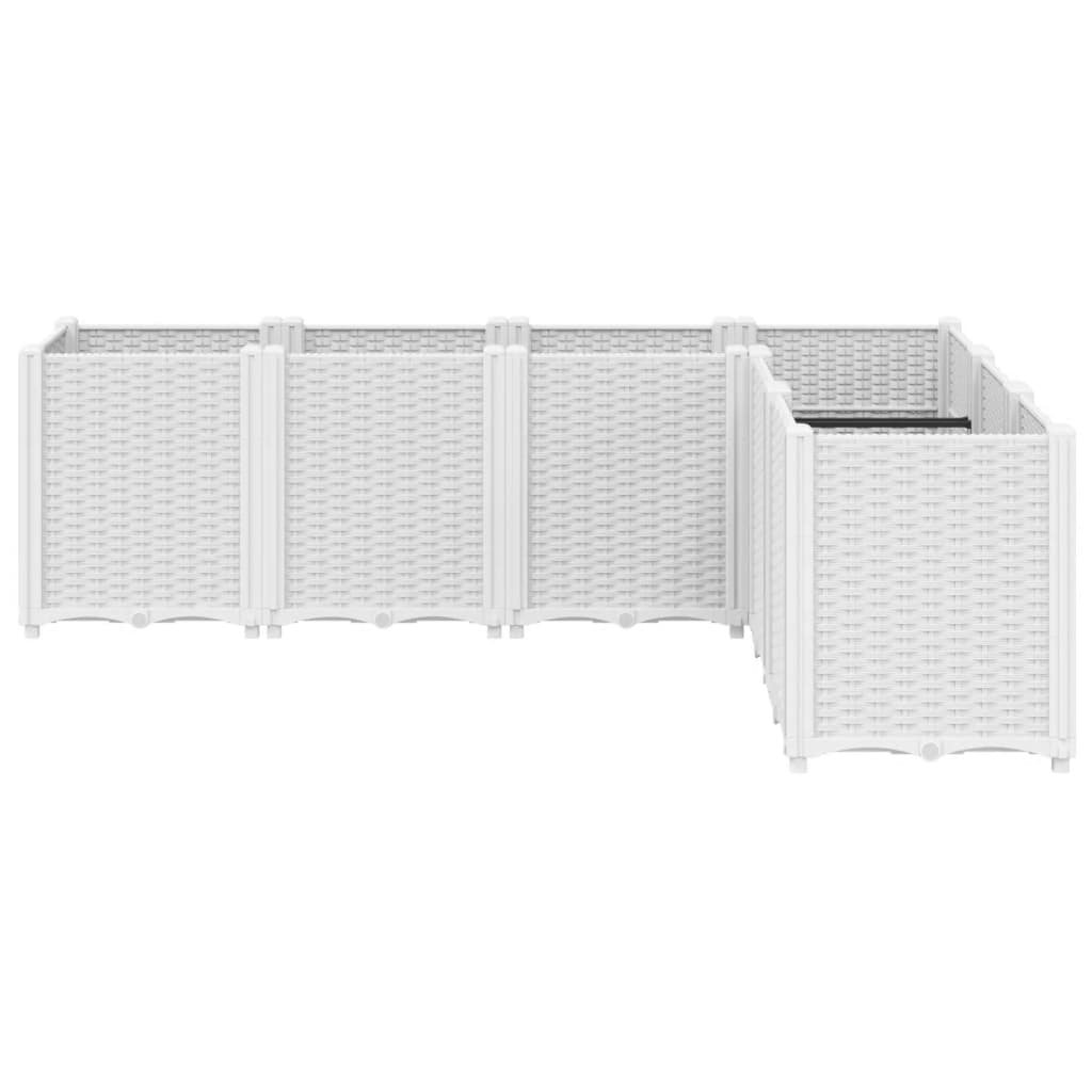 Vidaxx Pflanzgefäß 160x120x53 cm Polypropylen weiß
