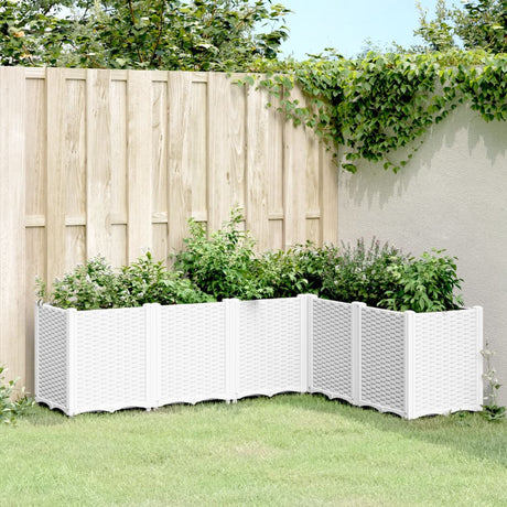 Vidaxx Pflanzgefäß 160x120x53 cm Polypropylen weiß