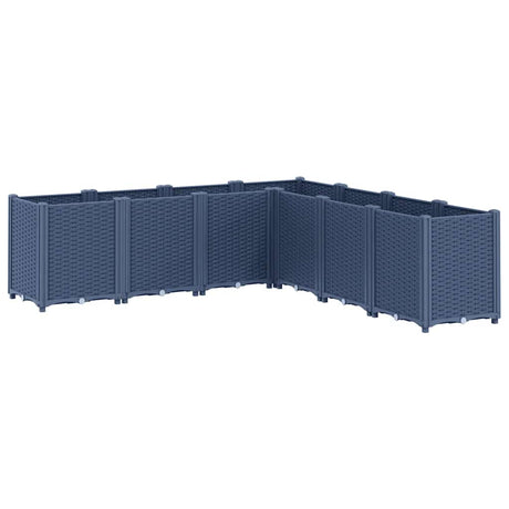 Vidaxx Pflanzgefäß 160x160x53 cm Polypropylen blaugrau
