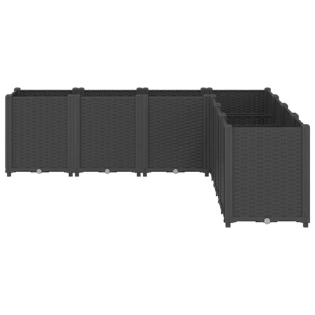 Vidaxx Pflanzgefäß 160x160x53 cm Polypropylen schwarz