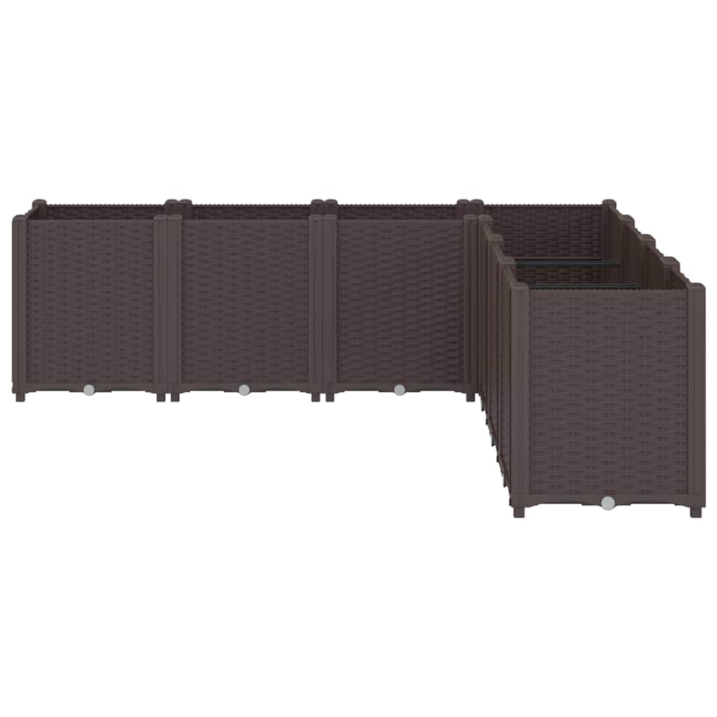 Vidaxx Pflanzgefäß 160x160x53 cm Polypropylen braun