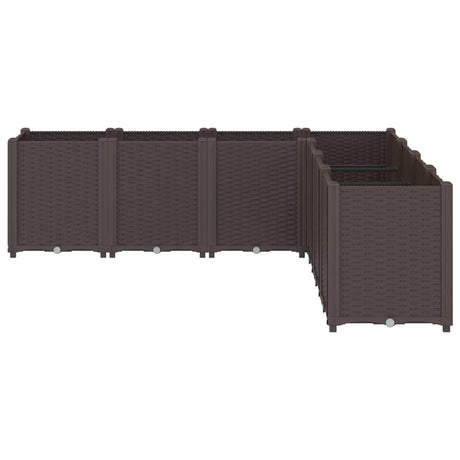 Vidaxx Pflanzgefäß 160x160x53 cm Polypropylen braun