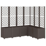 VidaXL Pflanzgefäß mit Gitter 160x120x140 cm Polypropylen braun