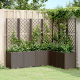 VidaXL Pflanzgefäß mit Gitter 160x120x140 cm Polypropylen braun