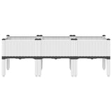 Vidaxx Pflanzgefäß mit Beinen 120x40x42 cm Polypropylen weiß