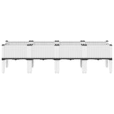 Vidaxx Pflanzgefäß mit Beinen 160x40x42 cm Polypropylen weiß