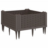 Vidaxx Pflanzgefäß mit Zapfen 42,5x42,5x28,5 cm Polypropylen braun